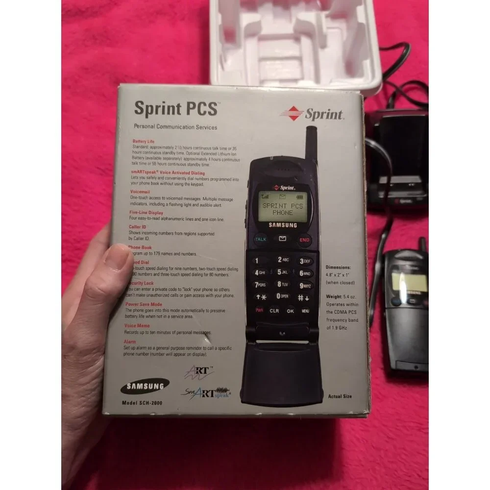 Samsung SCH-2000 Sprint PCS For Collectors Antenna Vintage Cell Phone
